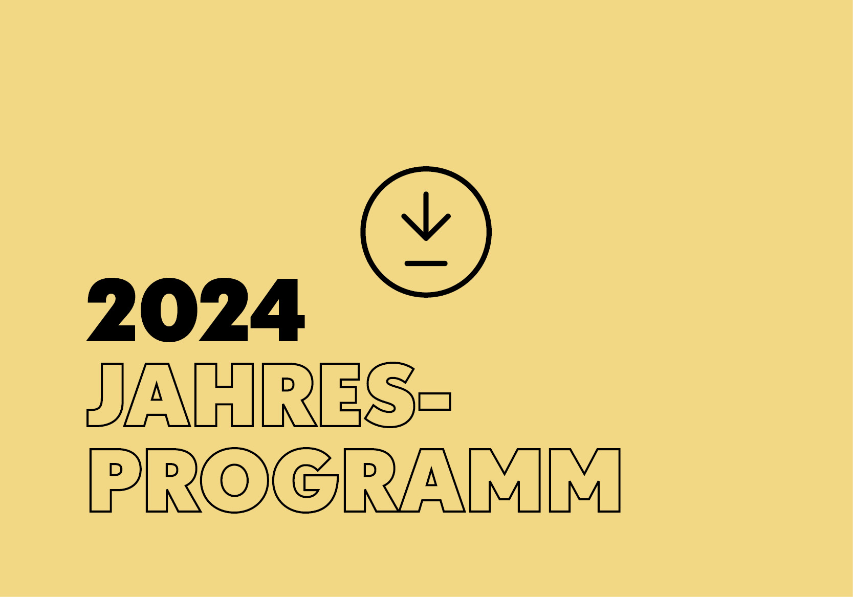 Jahresprogramm der ADG 2024